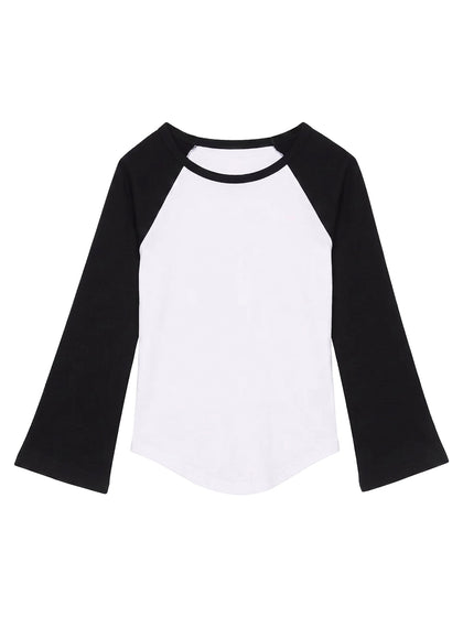 Long-Sleeve Raglan Baby Tee PDF sewing pattern