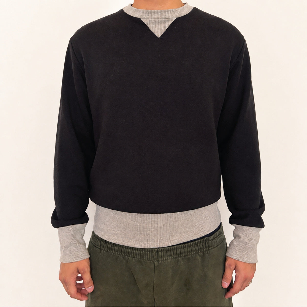 Gusset Crew Neck