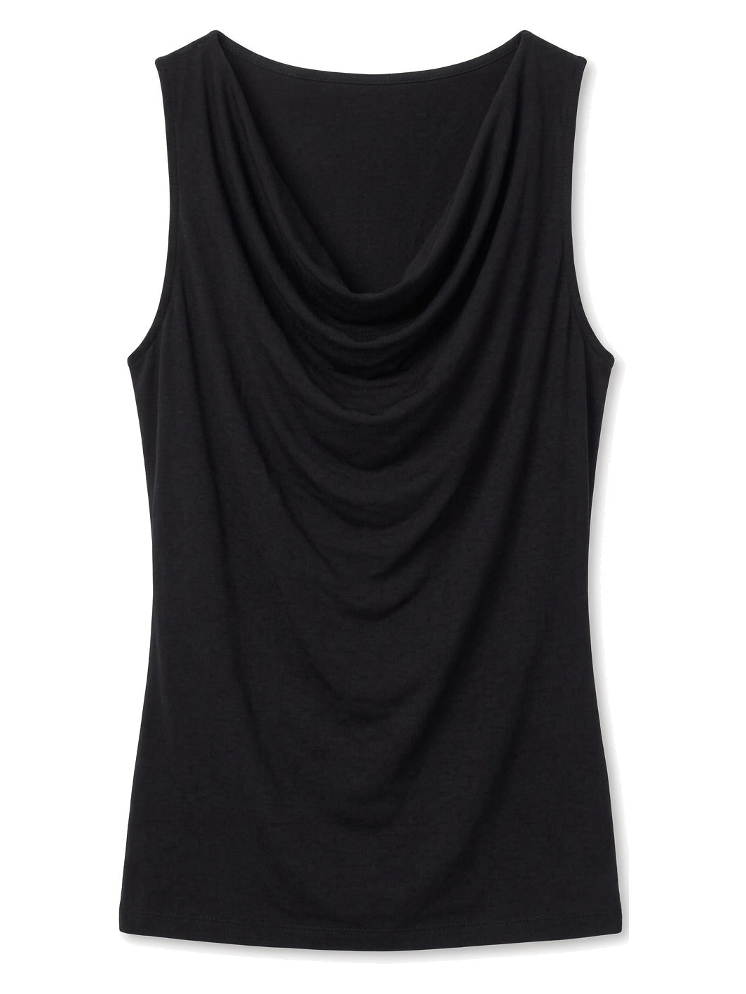 Draped Cowl-Neck Shell