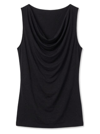 Draped Cowl-Neck Shell