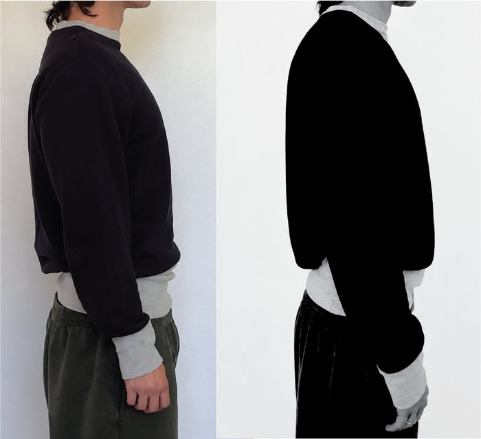 Gusset Crew Neck