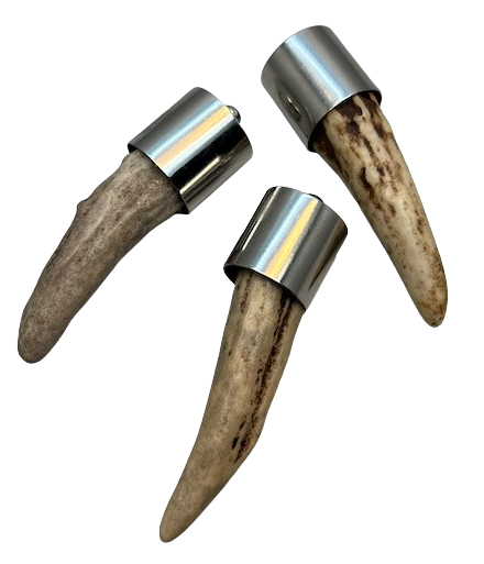Silver Capped Antler Tip