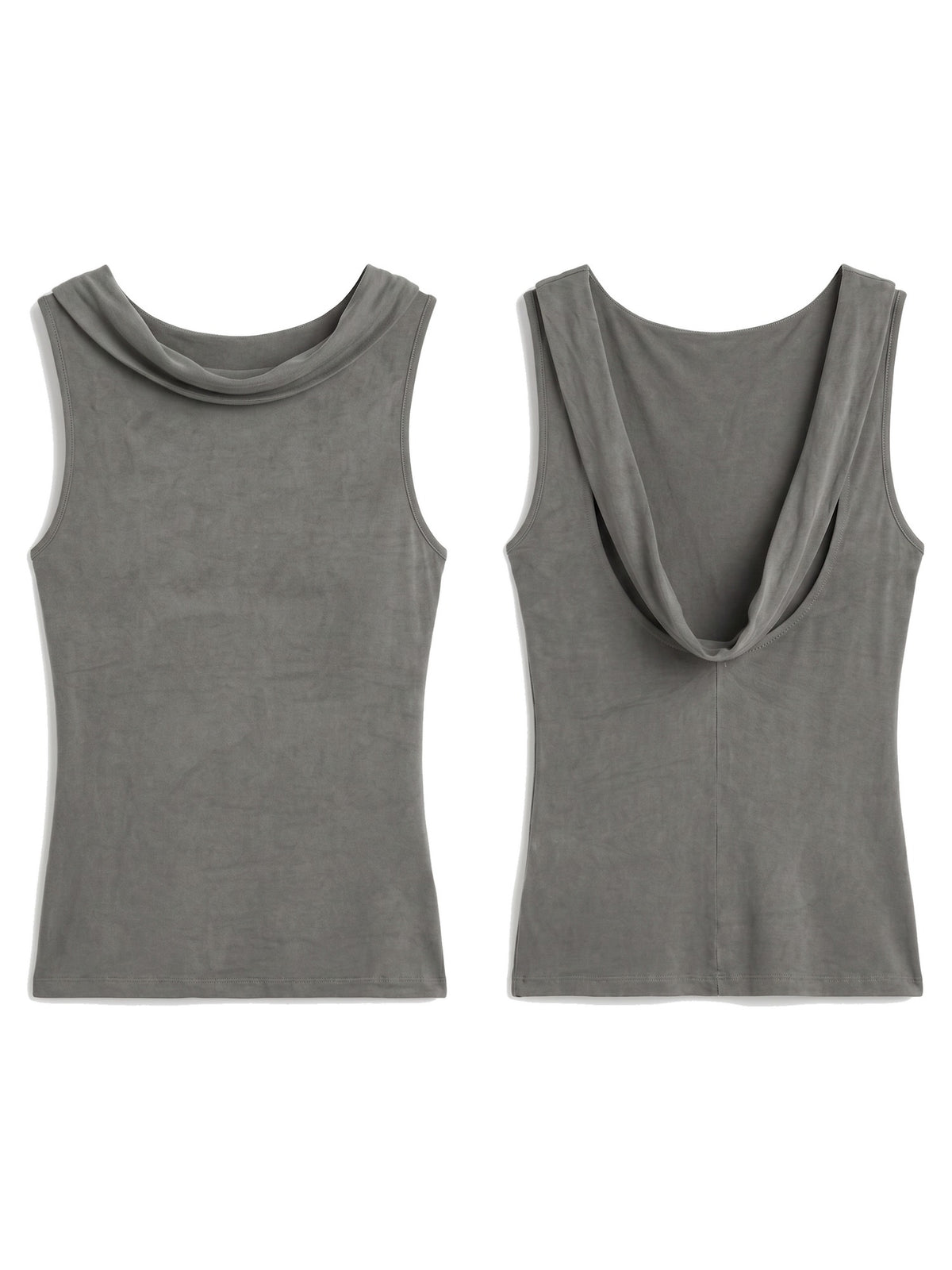 Draped Open Back Shell